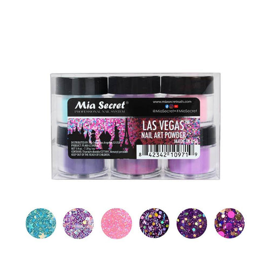 LAS VEGAS ACRYLIC POWDER FOR NAILS SKU: PL400-LS-MIX 6